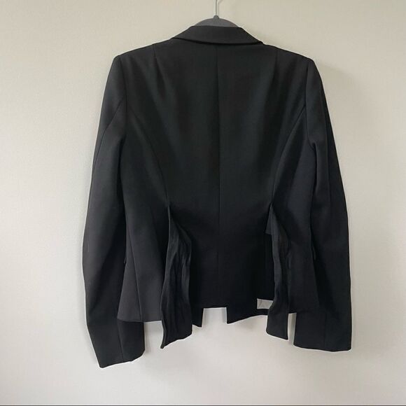 Nanette Lepore Boxy Tailored Black Blazer w/ Shoulder Pads - Picture 6 of 13